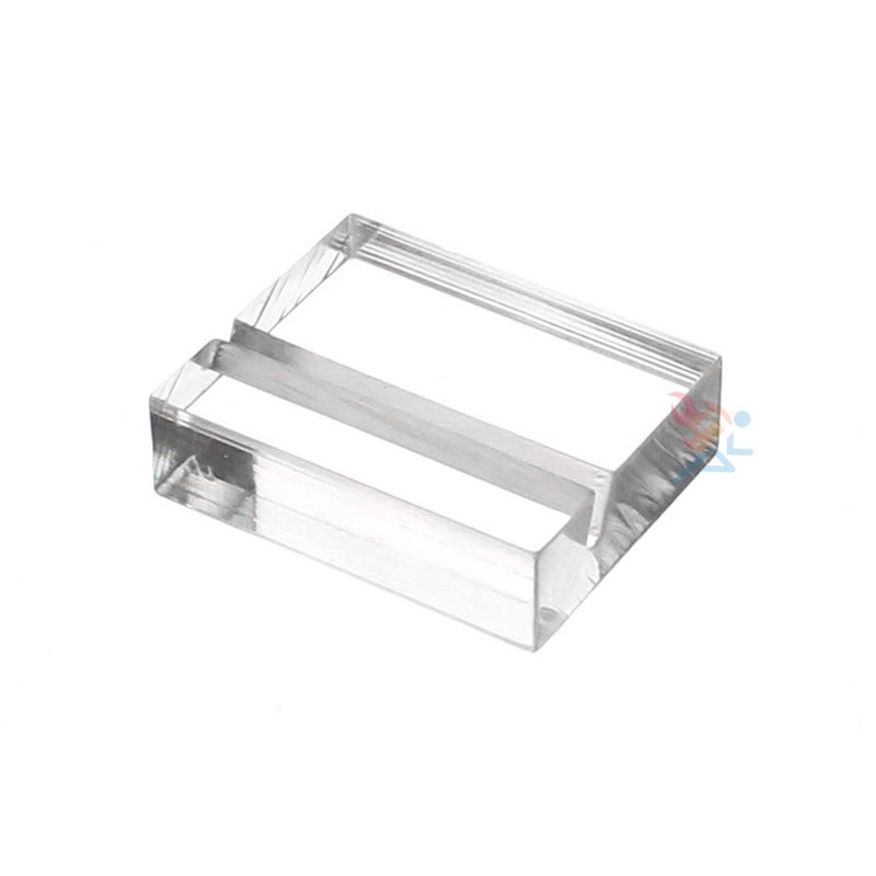 OnFireGuy 24pcs Place Card Holder Display Stands | 1.25" Acrylic Card Holders for Wedding Place Cards Table Numbers Product Labels Slotted Card Stands - Image 2